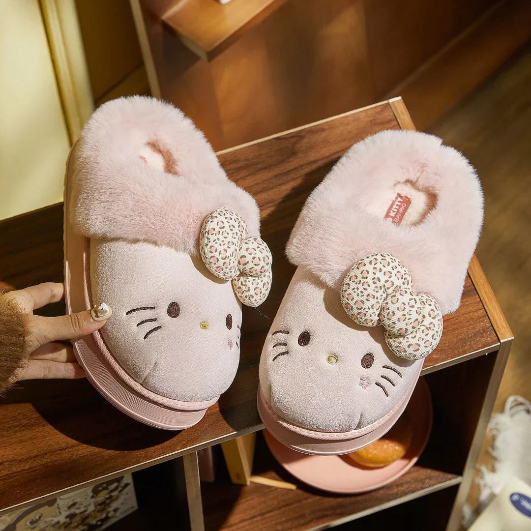Hello Kitty Slippers 🐱👣 – Cozy & Cute for Indoors and Outdoors 💖